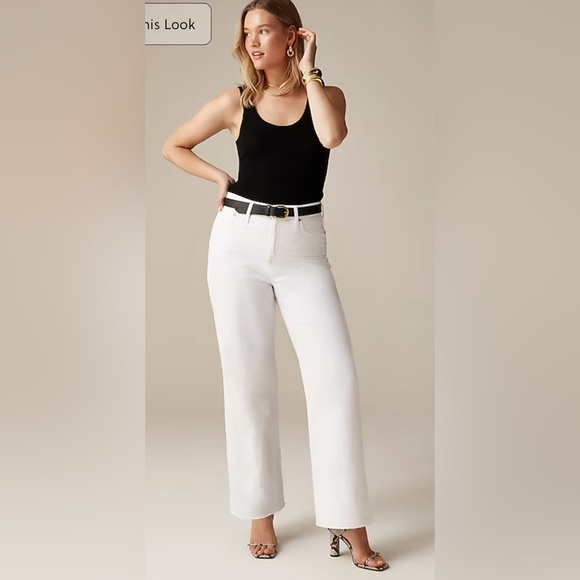 J.Crew Slim wide-leg jean in white wash | size 27 - Picture 8 of 10